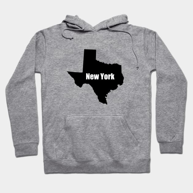 New York Texas Hoodie by LowEffortStuff